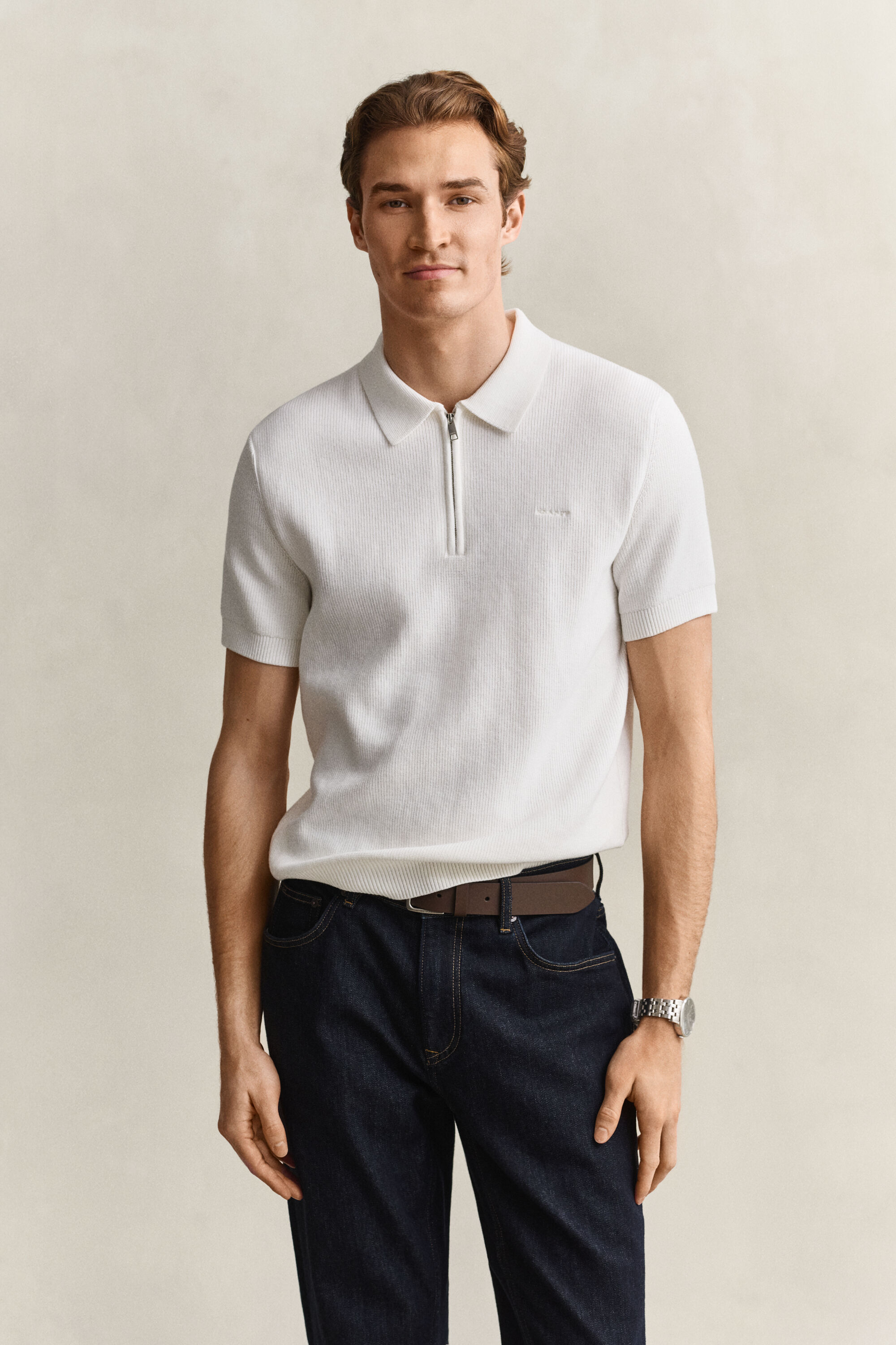 Polo in cotone a coste