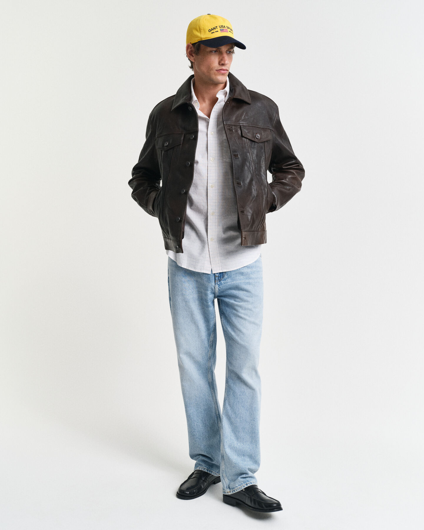 Camicia Oxford tattersall classica regular fit