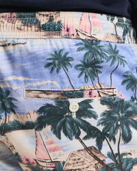 Pantaloncini con coulisse con stampa regular fit