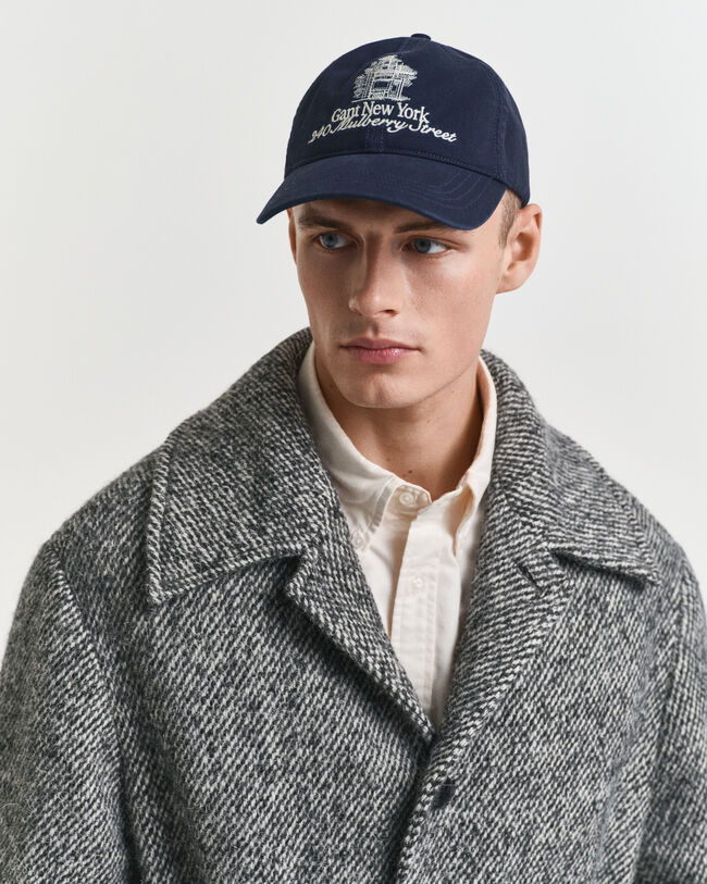 Cappellino in twill délavé