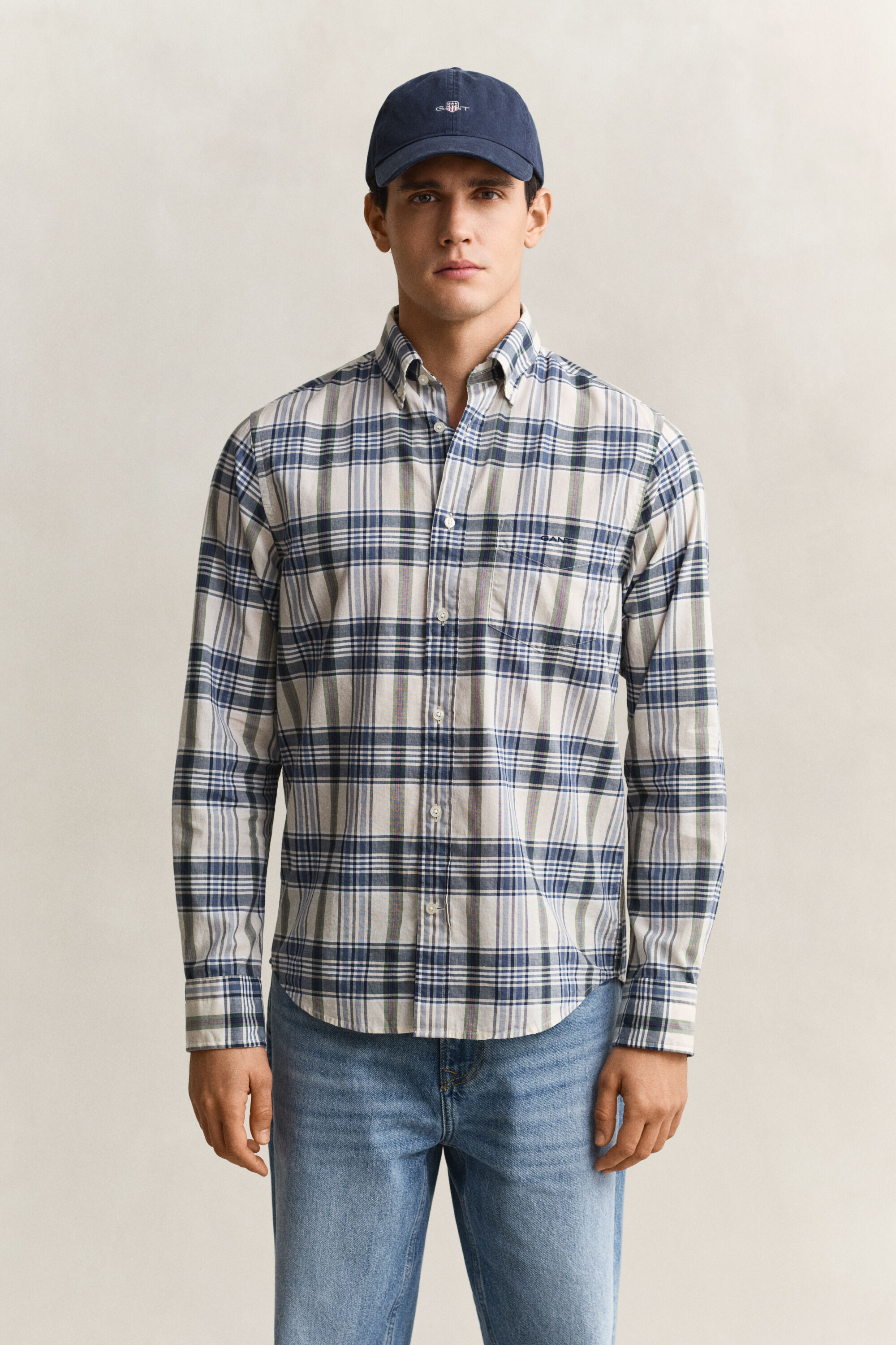 Camicia a quadri Madras