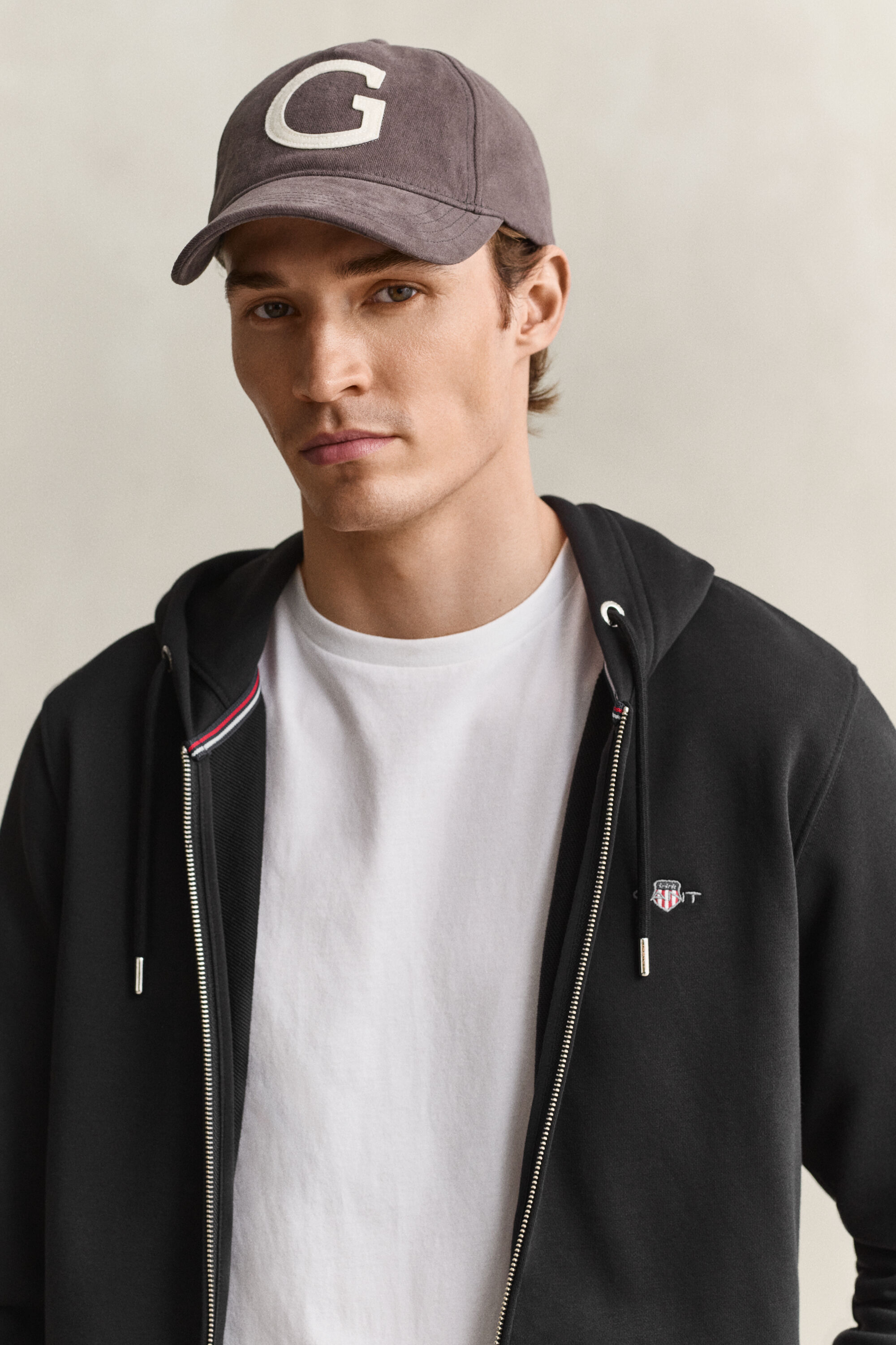 Felpa con cappuccio Shield con zip