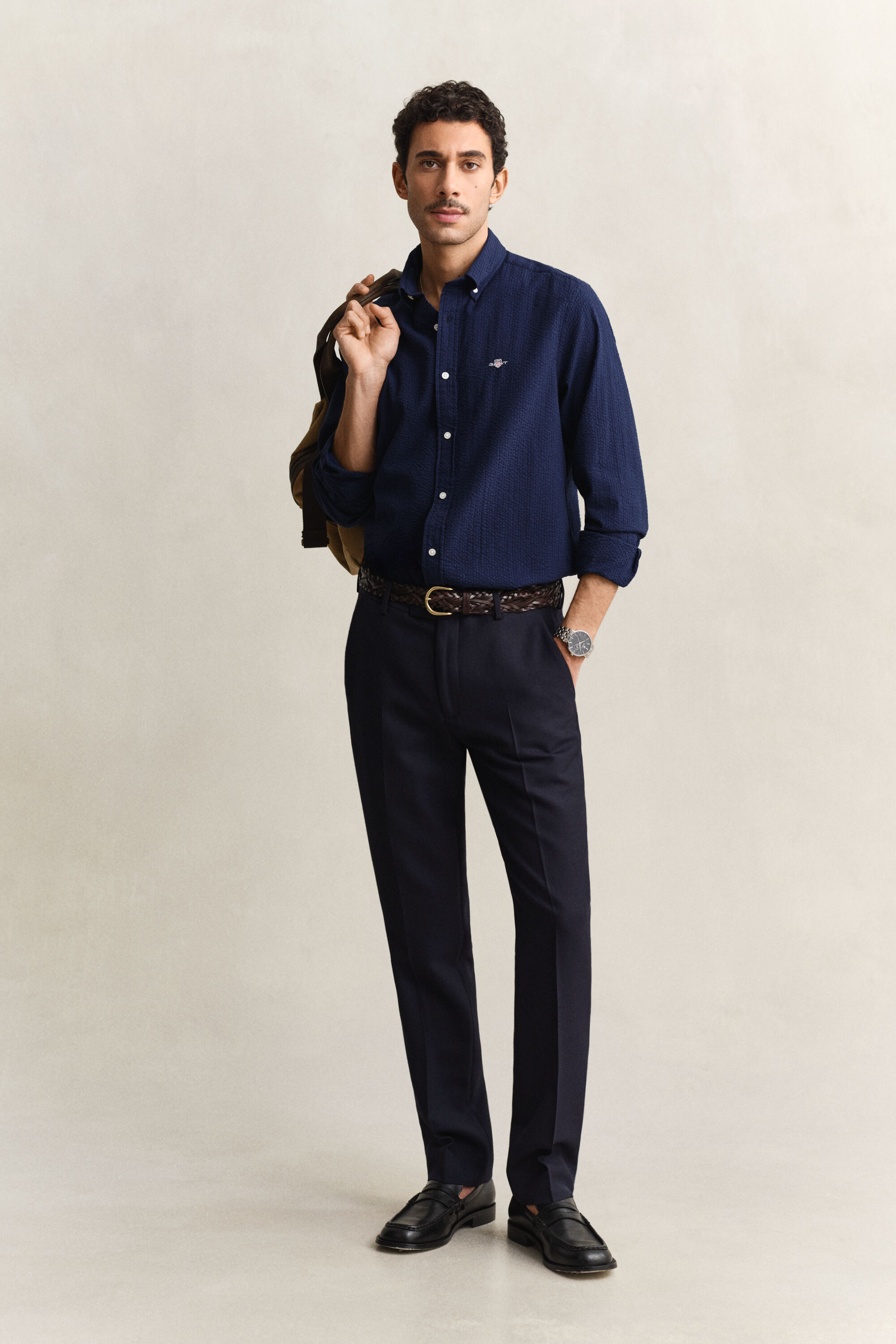 Camicia seersucker regular fit