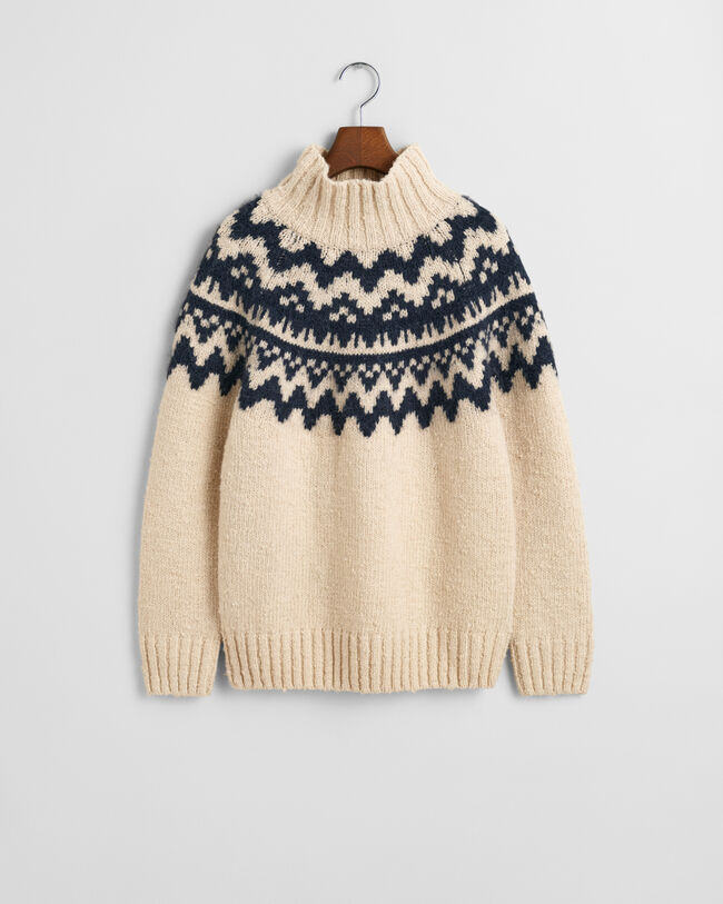 Maglia a collo alto Fair Isle