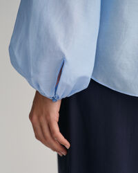 Blusa in misto cotone-seta relaxed fit