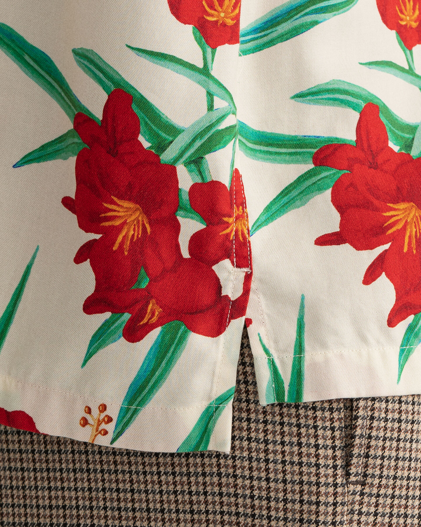 Camicia in lyocell Pure Prep a maniche corte relaxed fit