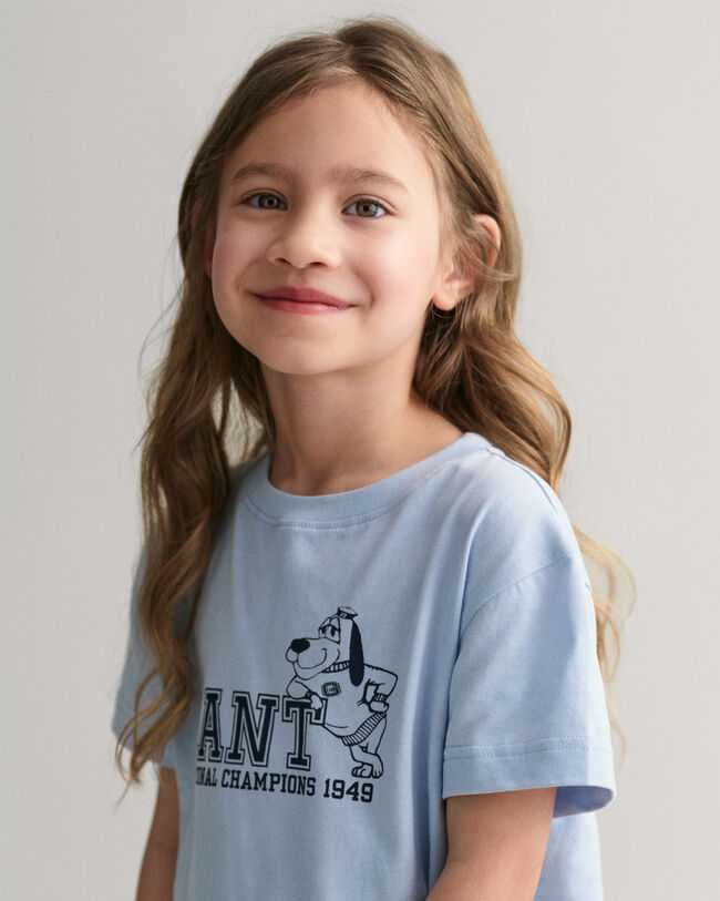 T-shirt GANT con stampa di cane Kids