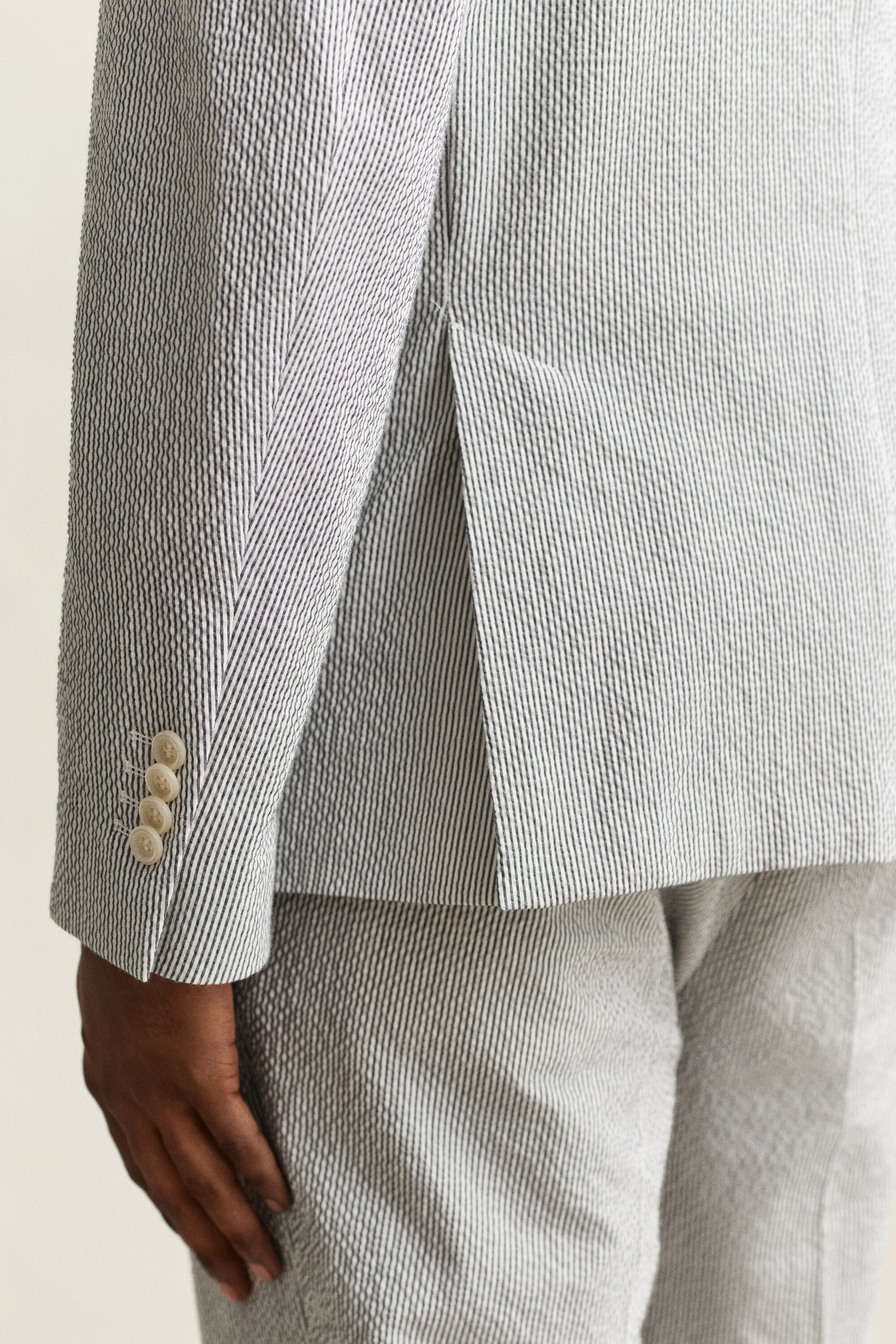 Giacca da abito in seersucker