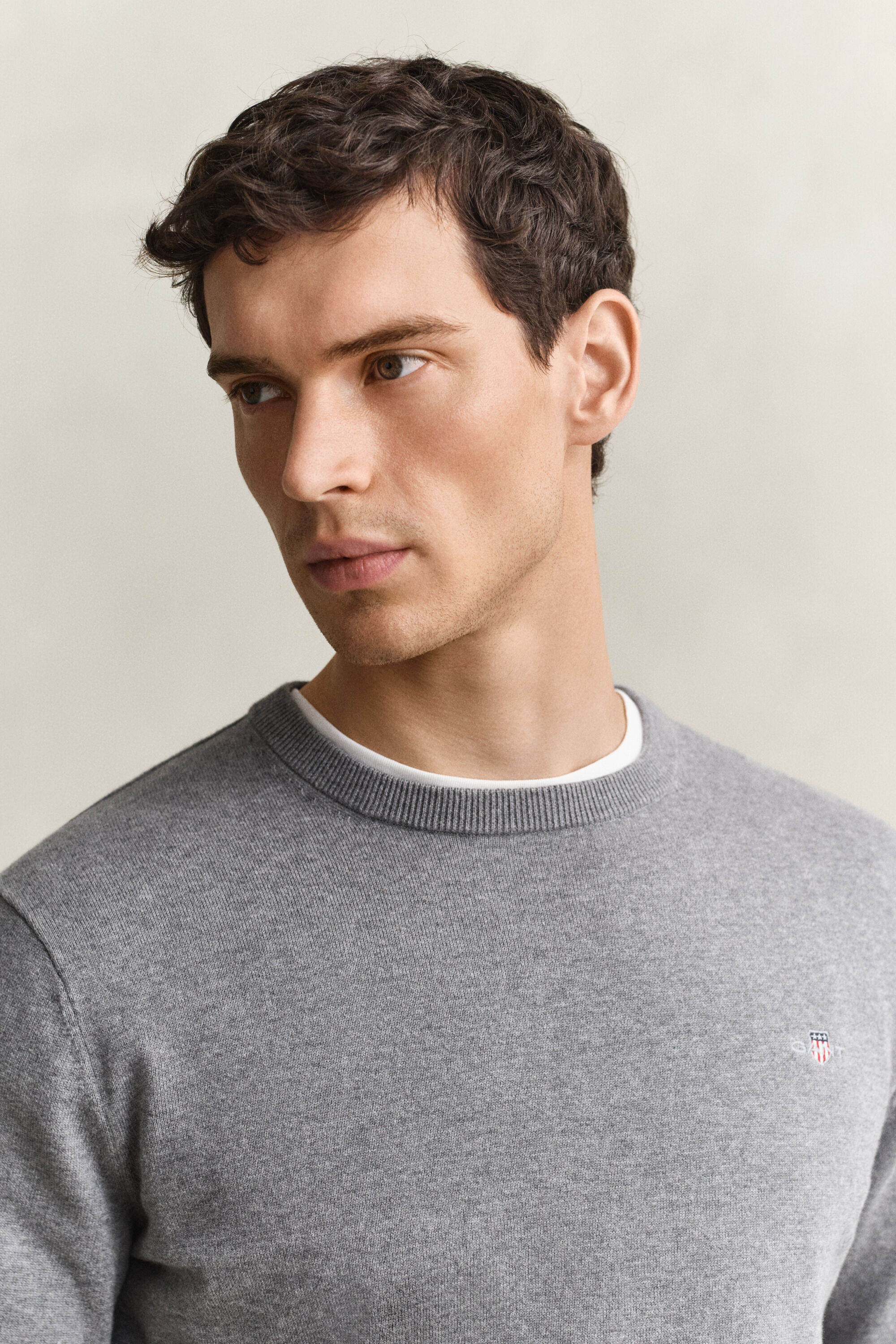 Maglia girocollo in cotone