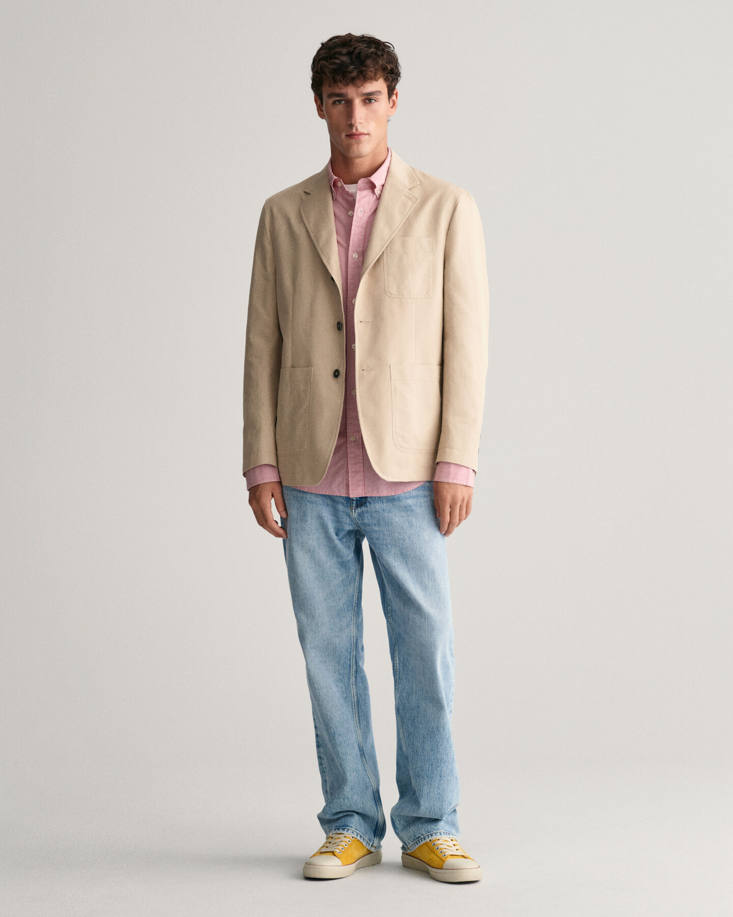 Blazer in cotone regular fit