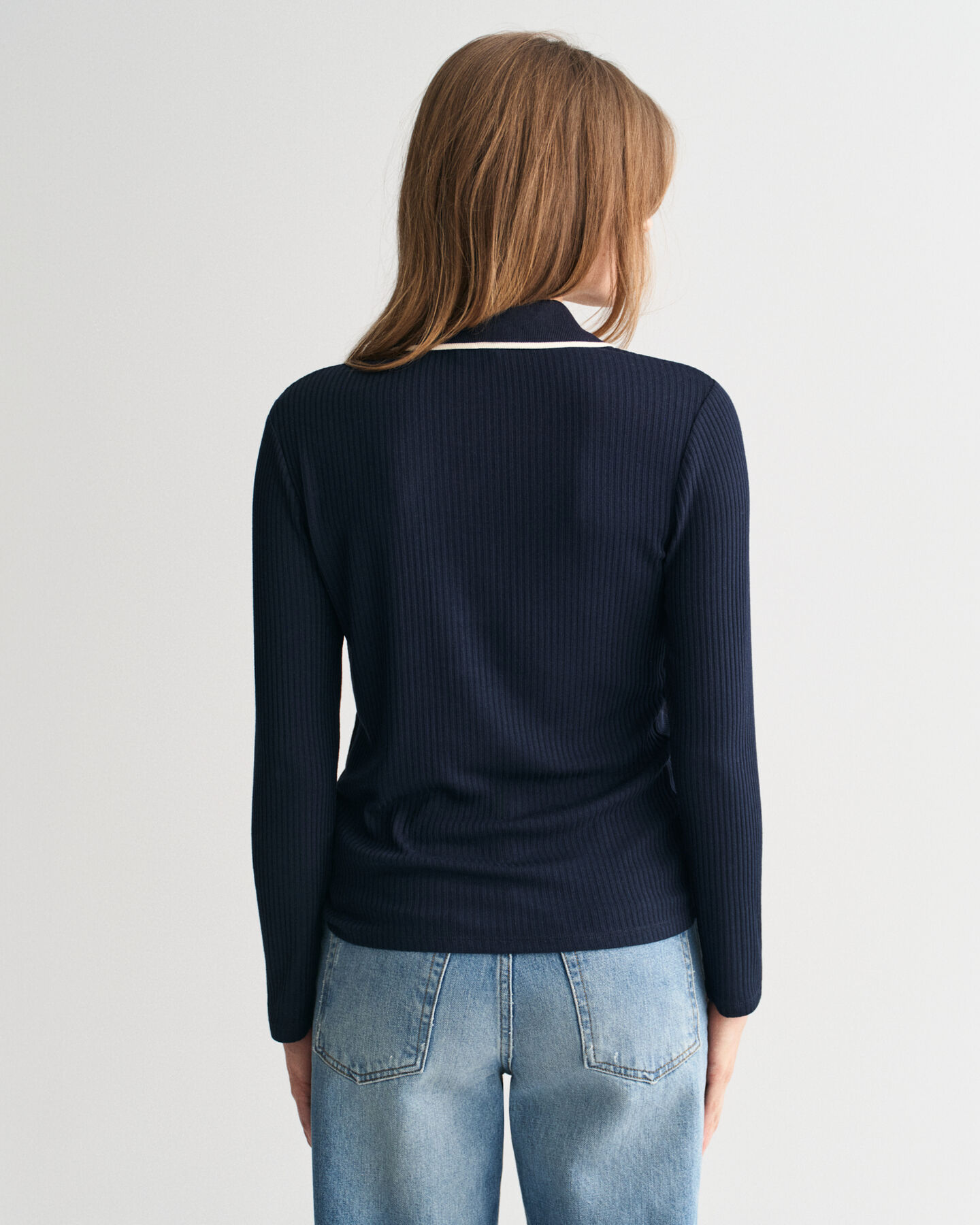 Polo maniche lunghe a coste