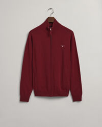 Cardigan con zip in lana d&rsquo;agnello extrafine