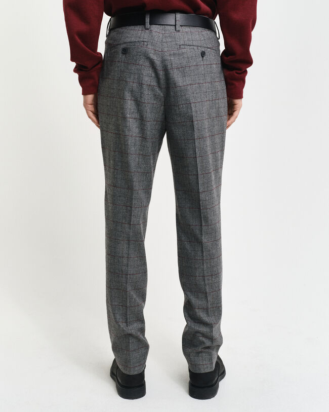 Pantaloni da abito a quadri slim fit