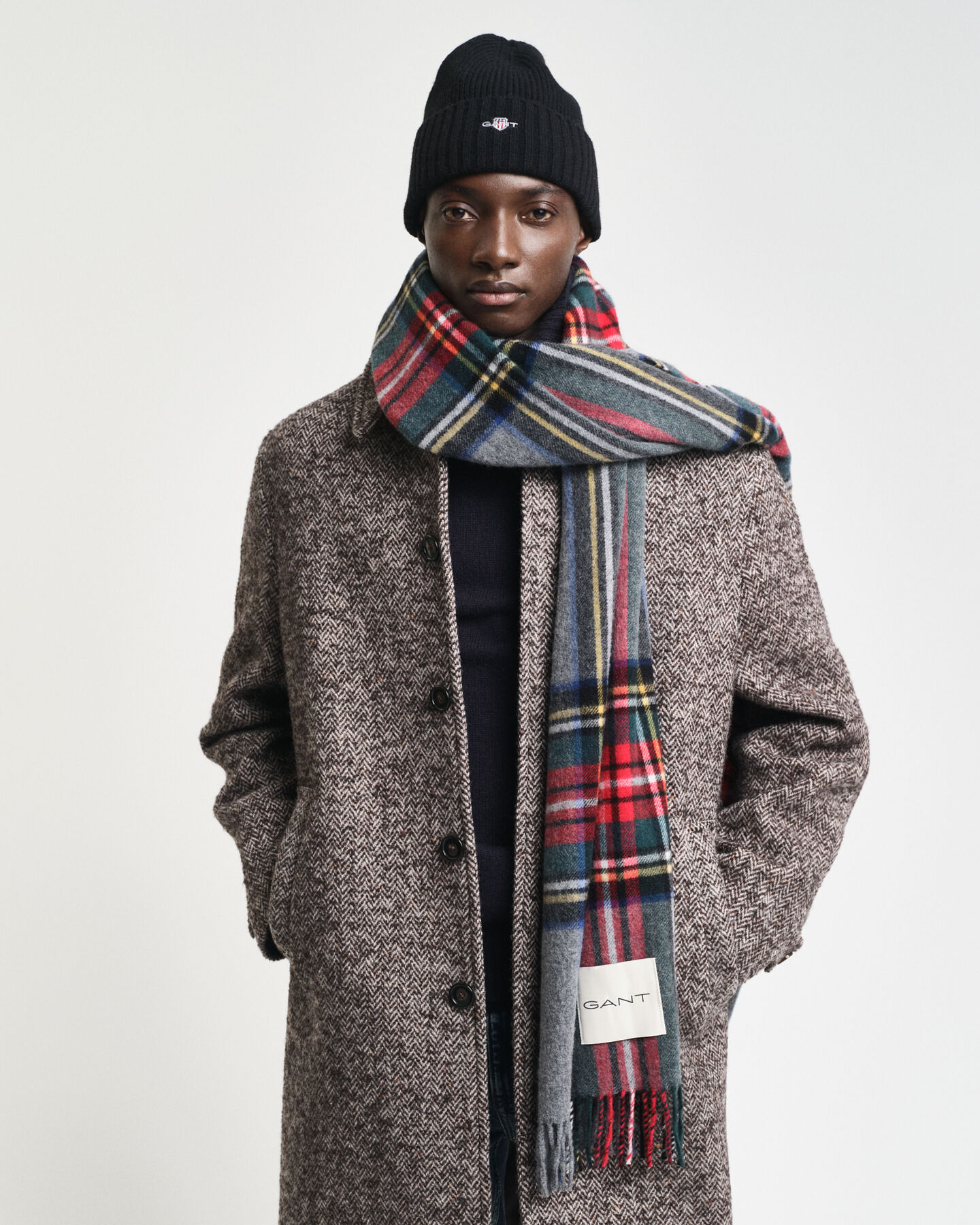 Sciarpa Tartan in misto cashmere
