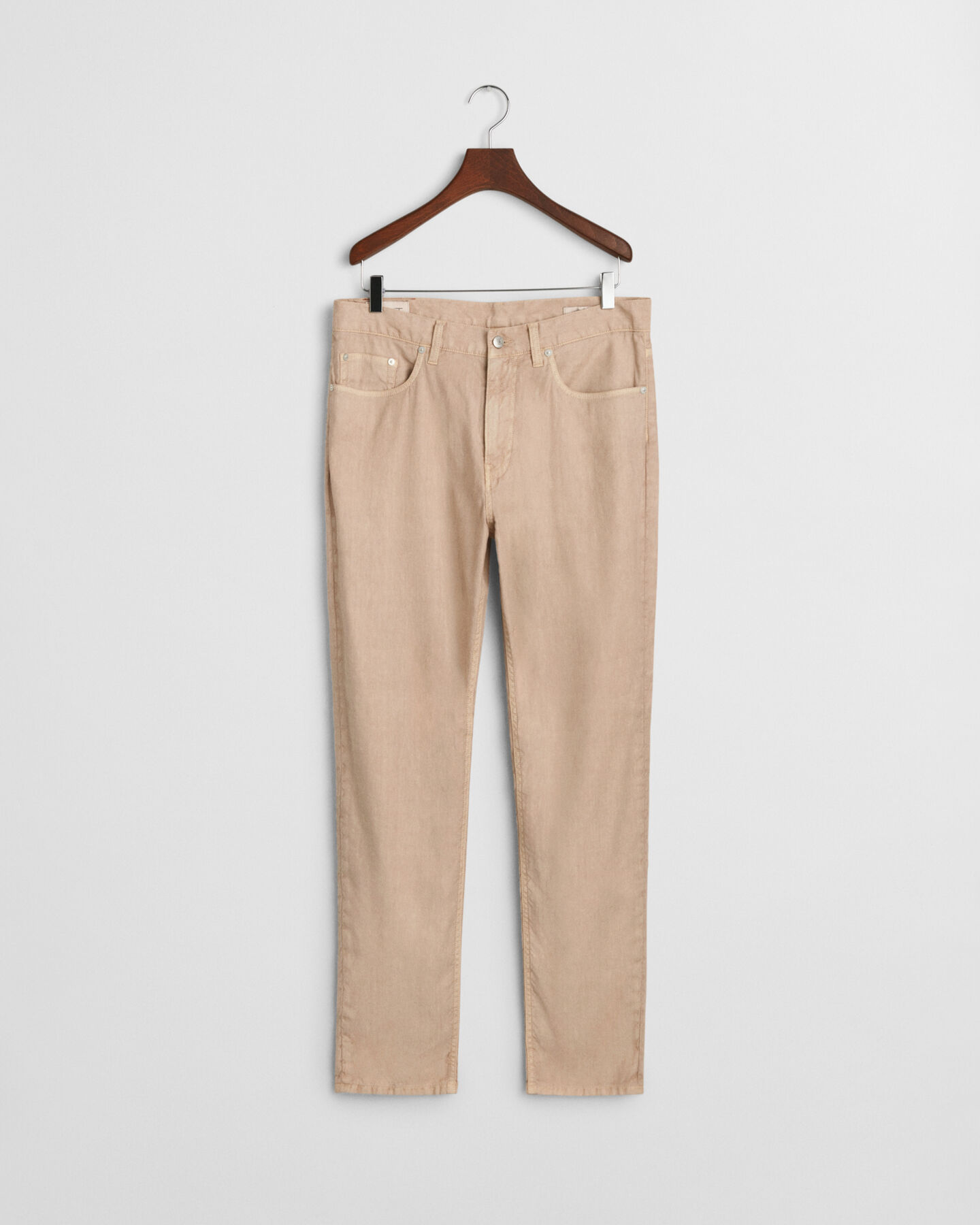 Jeans in lino e cotone slim fit