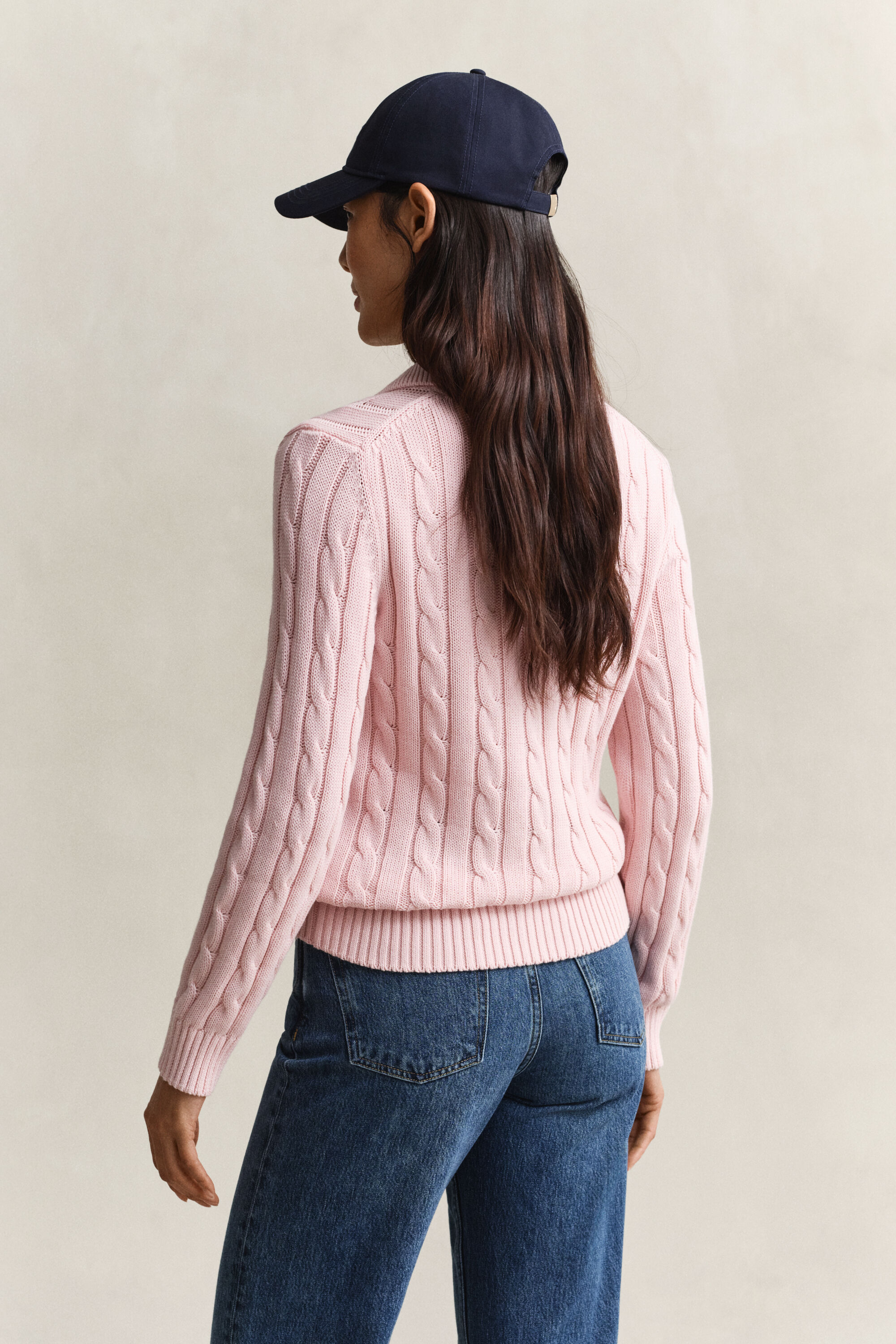 Maglia a trecce in cotone
