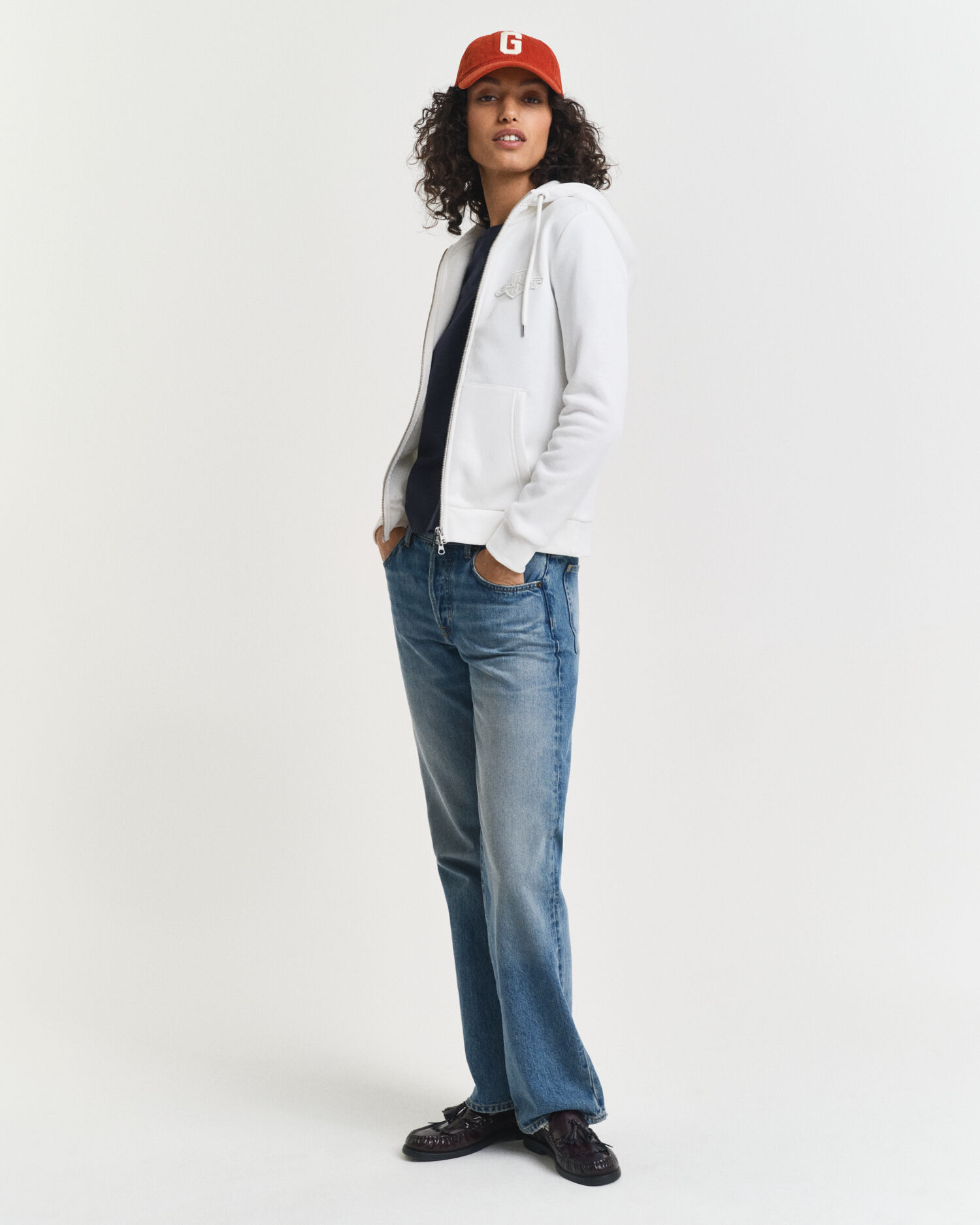 Felpa con zip e cappuccio Tonal Shield