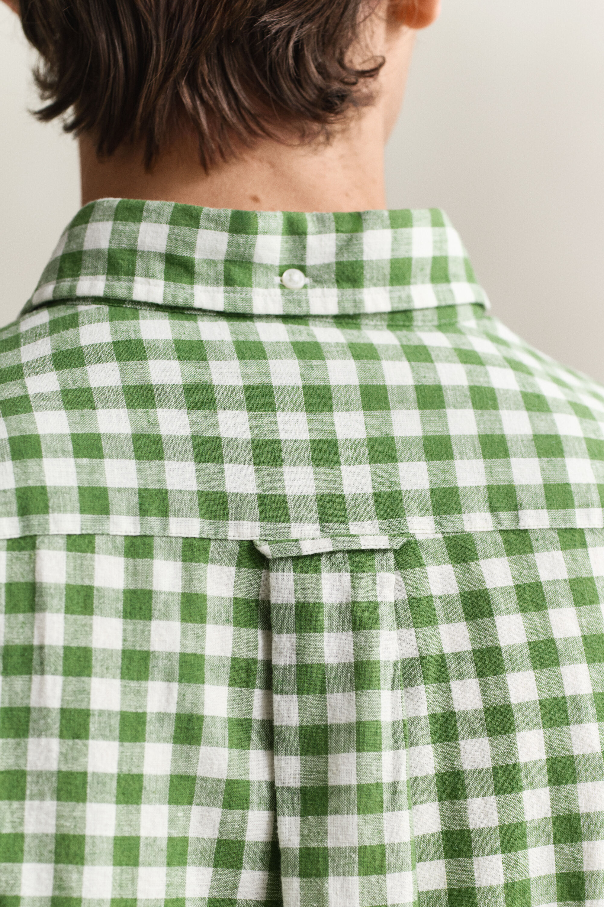 Camicia in misto lino percalle