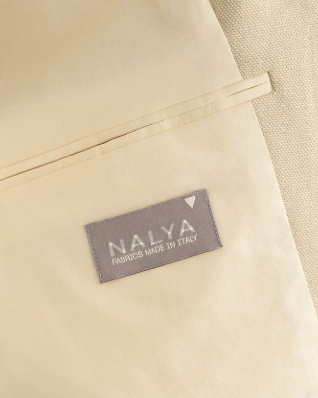 Giacca da abito in lino-cotone relaxed fit