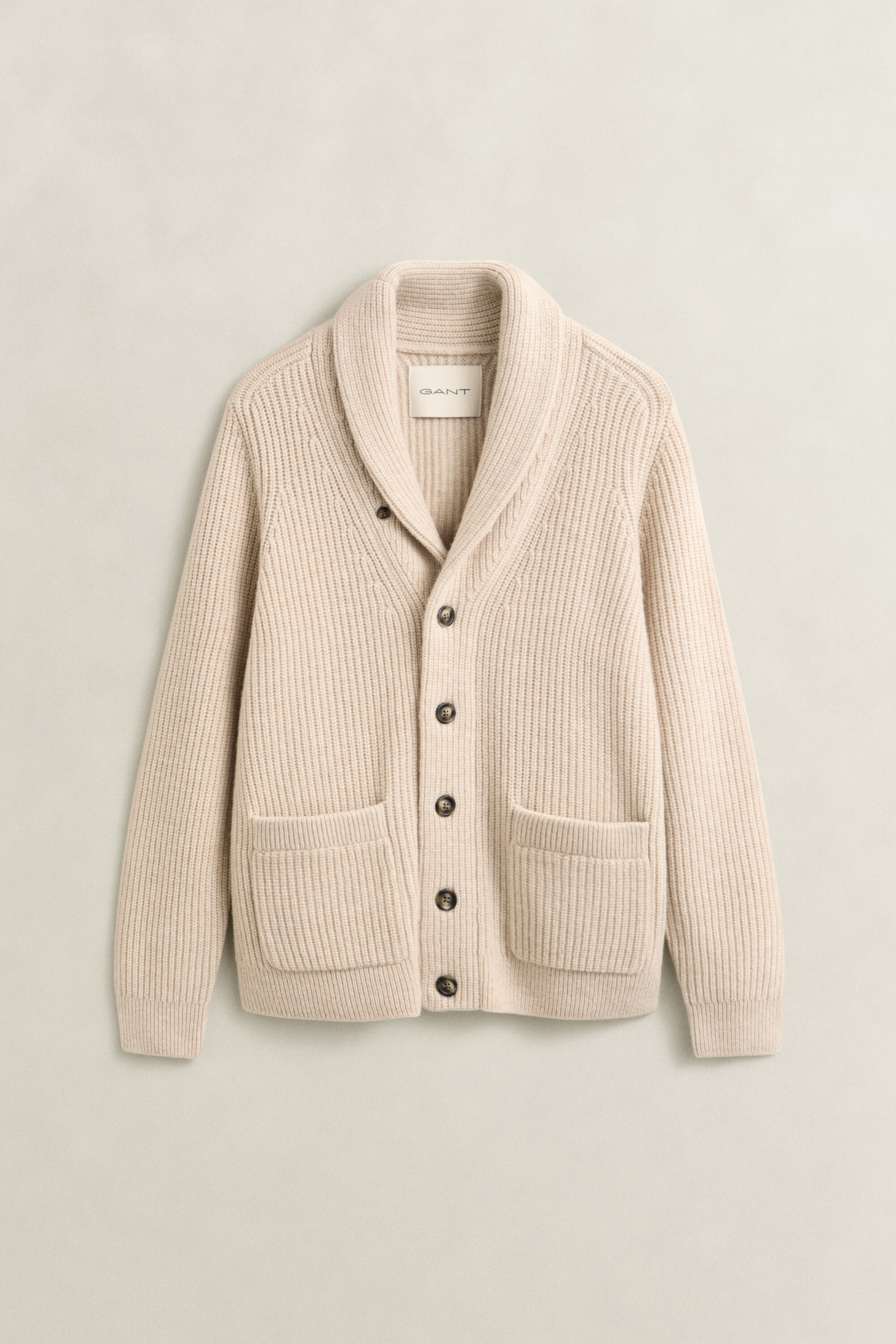Cardigan in misto lana a coste