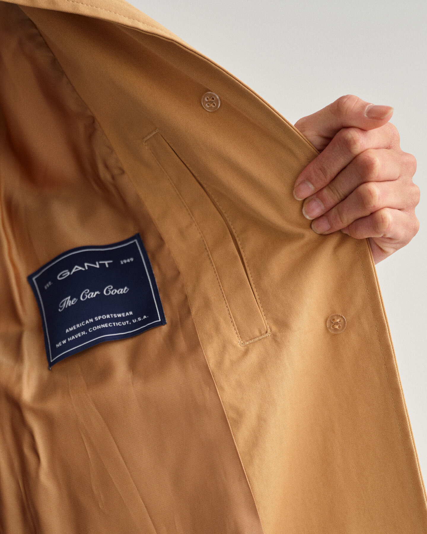 Impermeabile in misto cotone