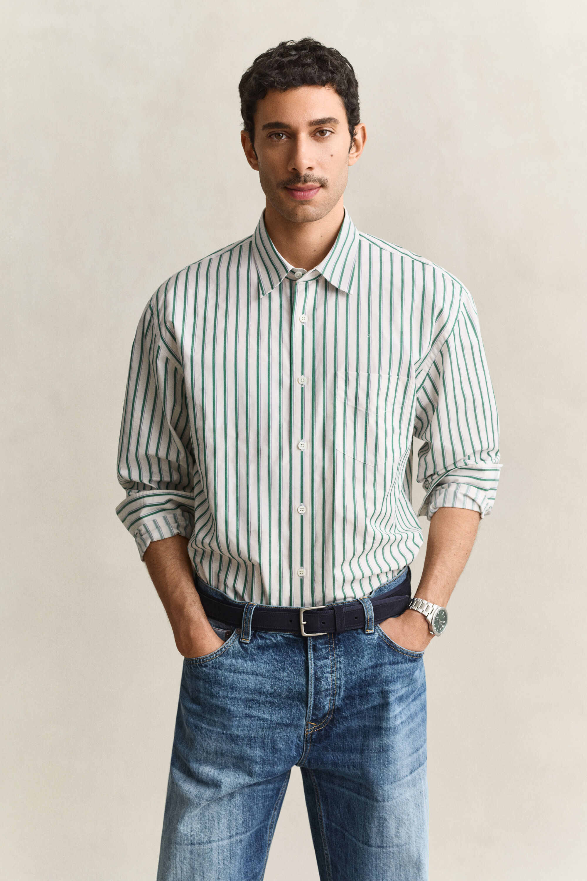 Camicia a righe a ratiera