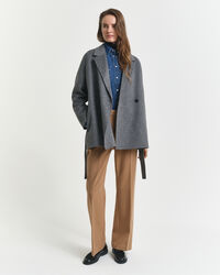 Giacca cucita a mano con cintura