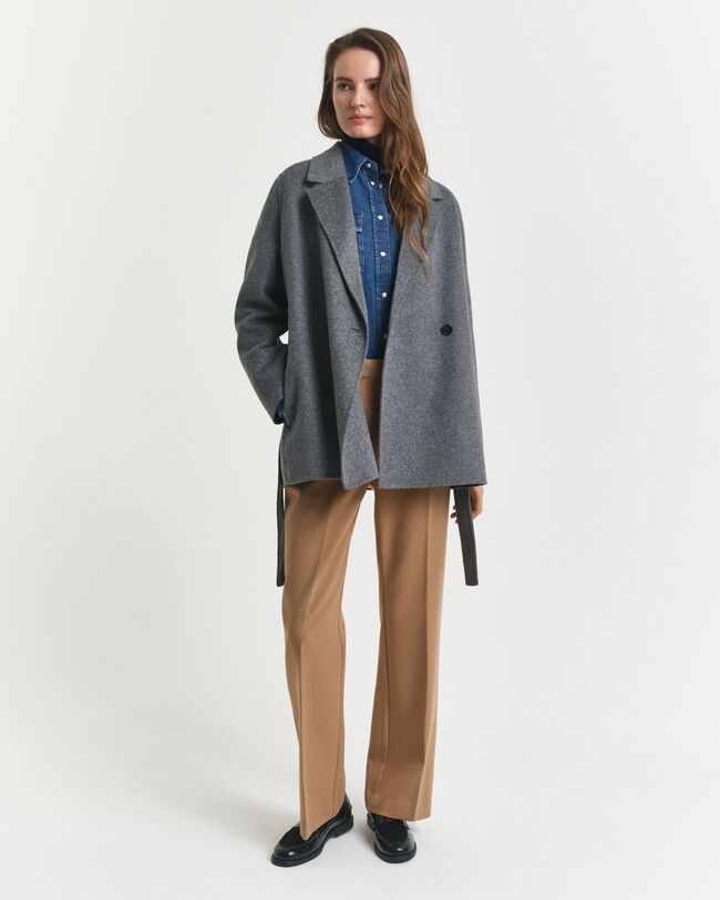 Giacca cucita a mano con cintura