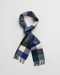 Sciarpa in lana merino a quadri