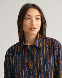 Camicia in voile di cotone Rope a righe relaxed fit