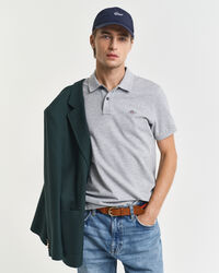 Polo Shield in piqué slim fit