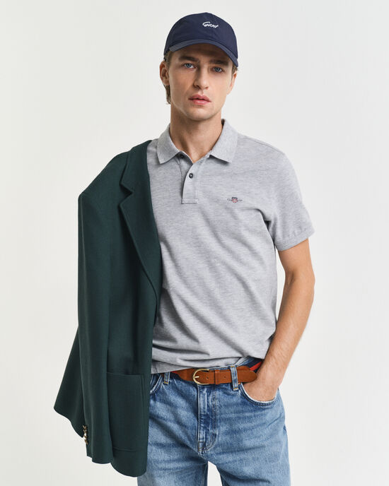 Polo Shield in piqué slim fit