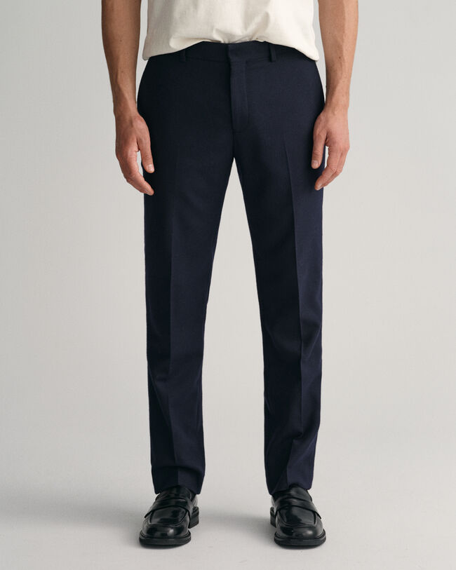 Pantaloni in flanella slim fit