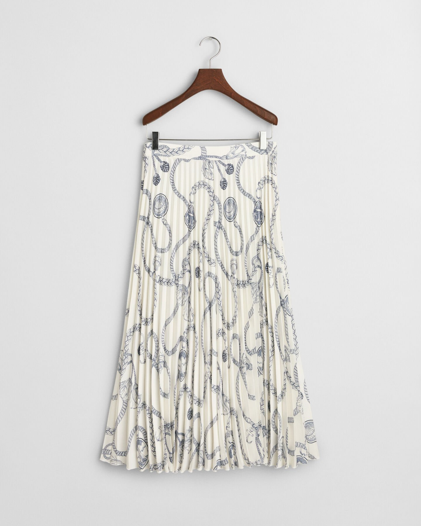 Gonna plissettata con stampa Sailing