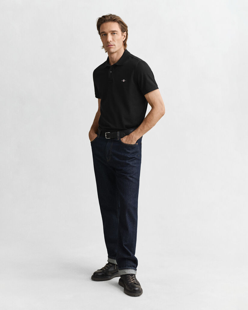 Polo Shield in piqué regular fit