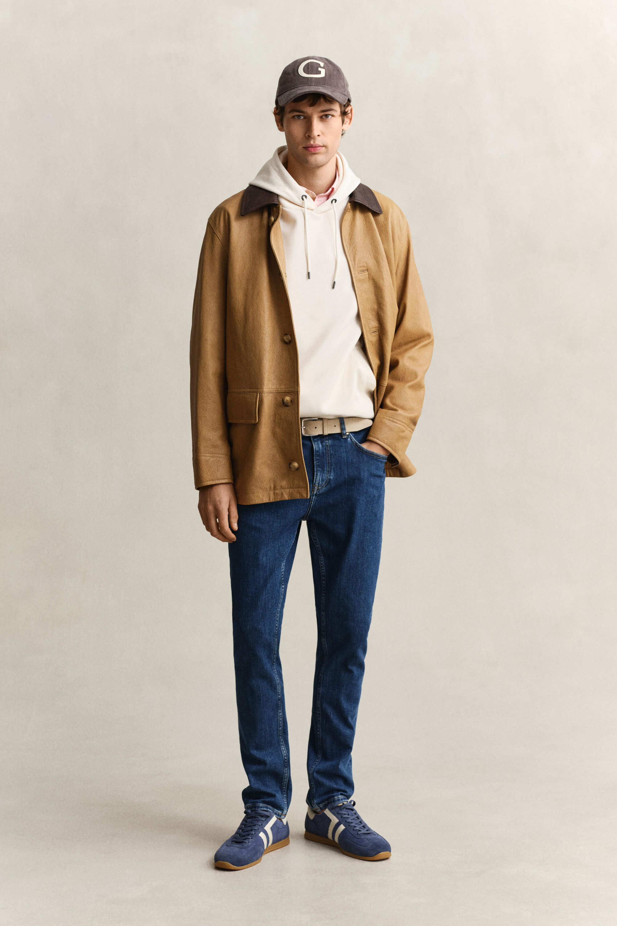 Felpa con cappuccio Interlock