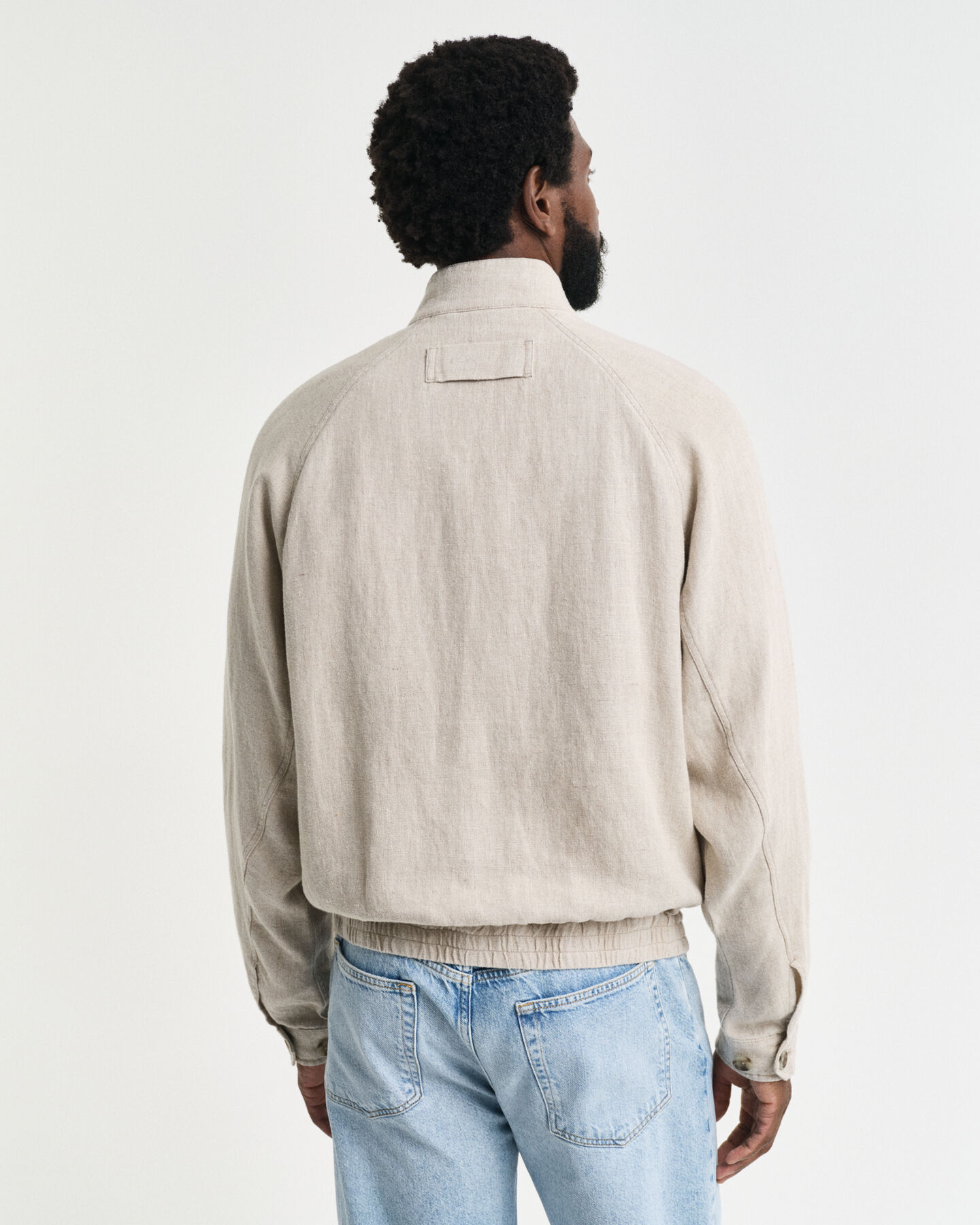 Giacca Harrington in lino