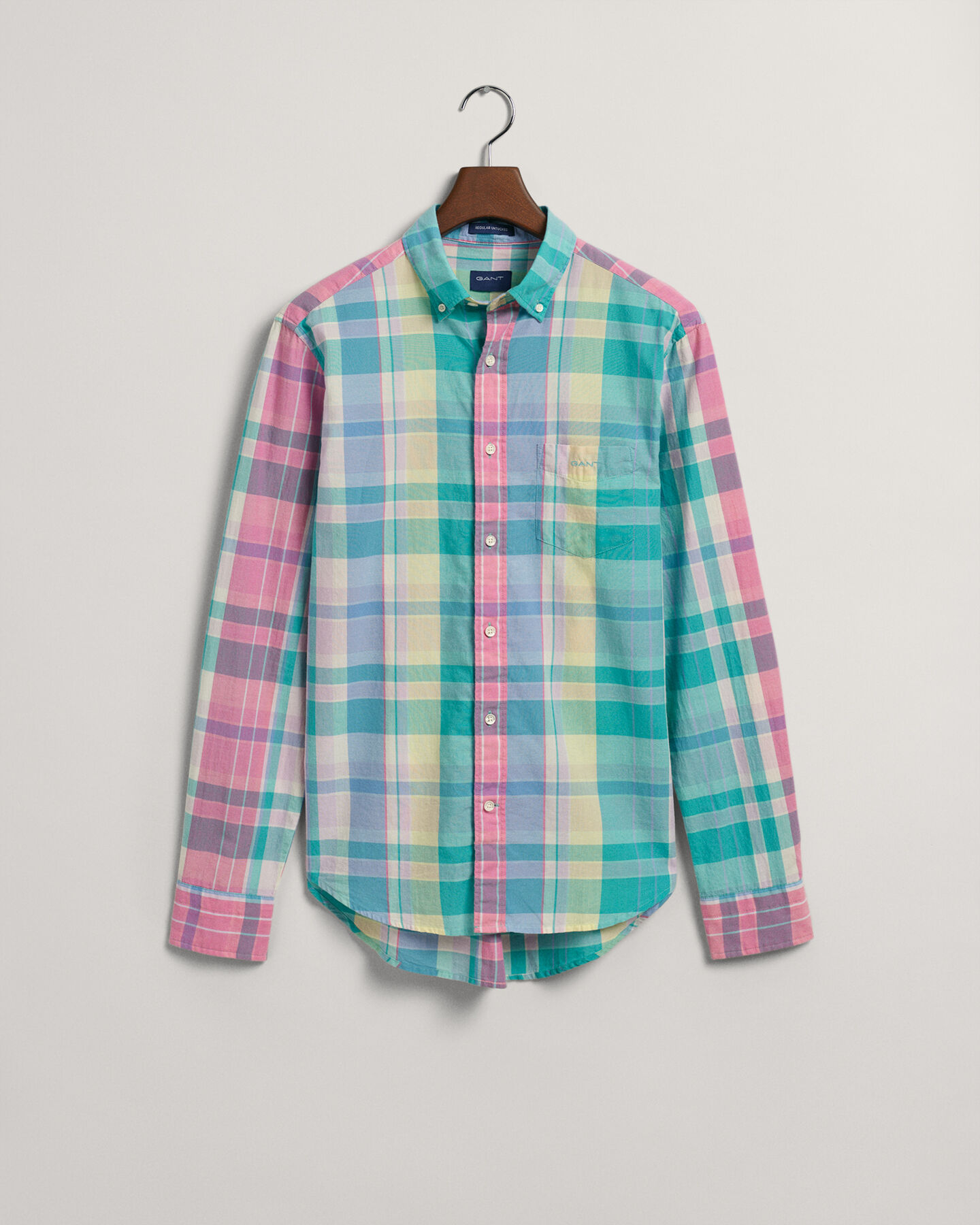 Camicia in madras colorata regular fit