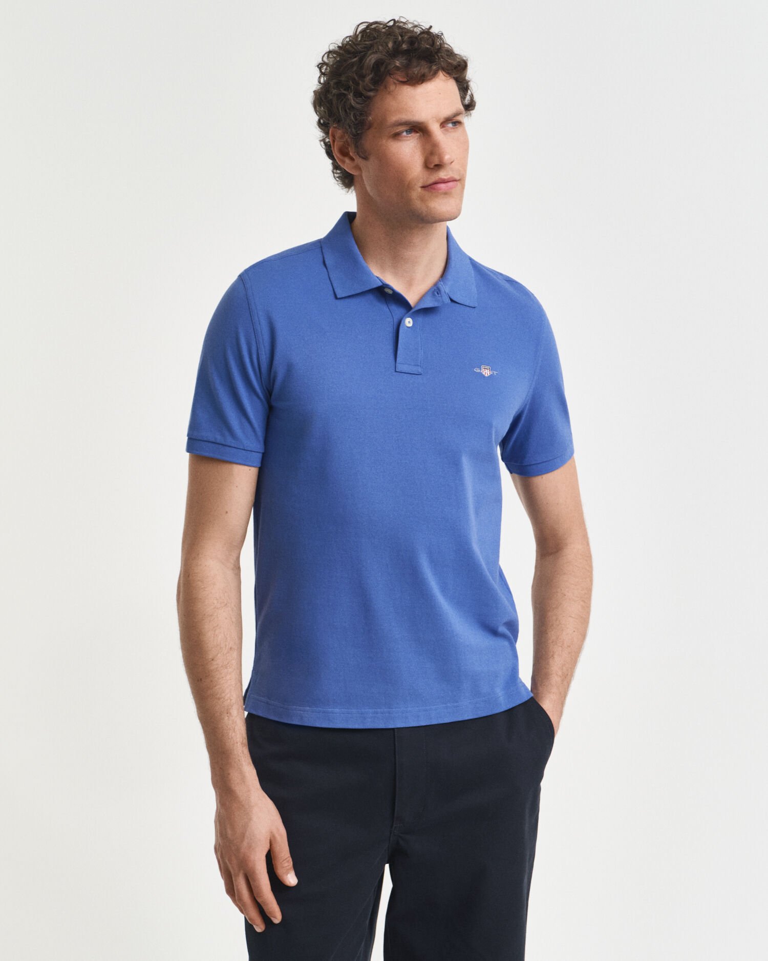 Polo Shield in piqué regular fit