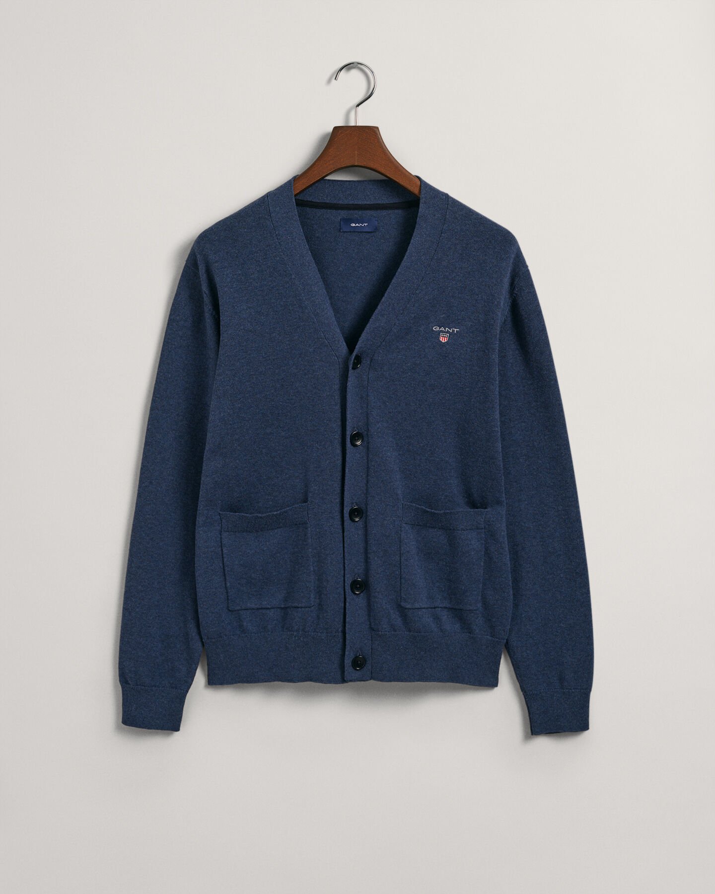 Cardigan Classic in cotone con scollo a V