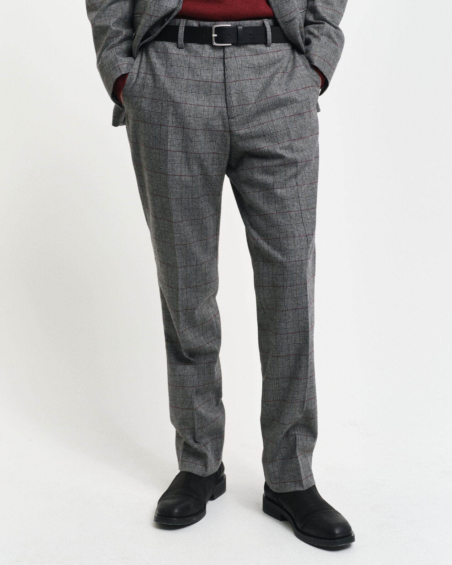 Pantaloni da abito a quadri slim fit