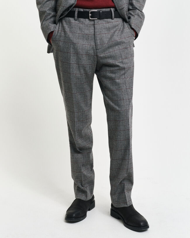 Pantaloni da abito a quadri slim fit