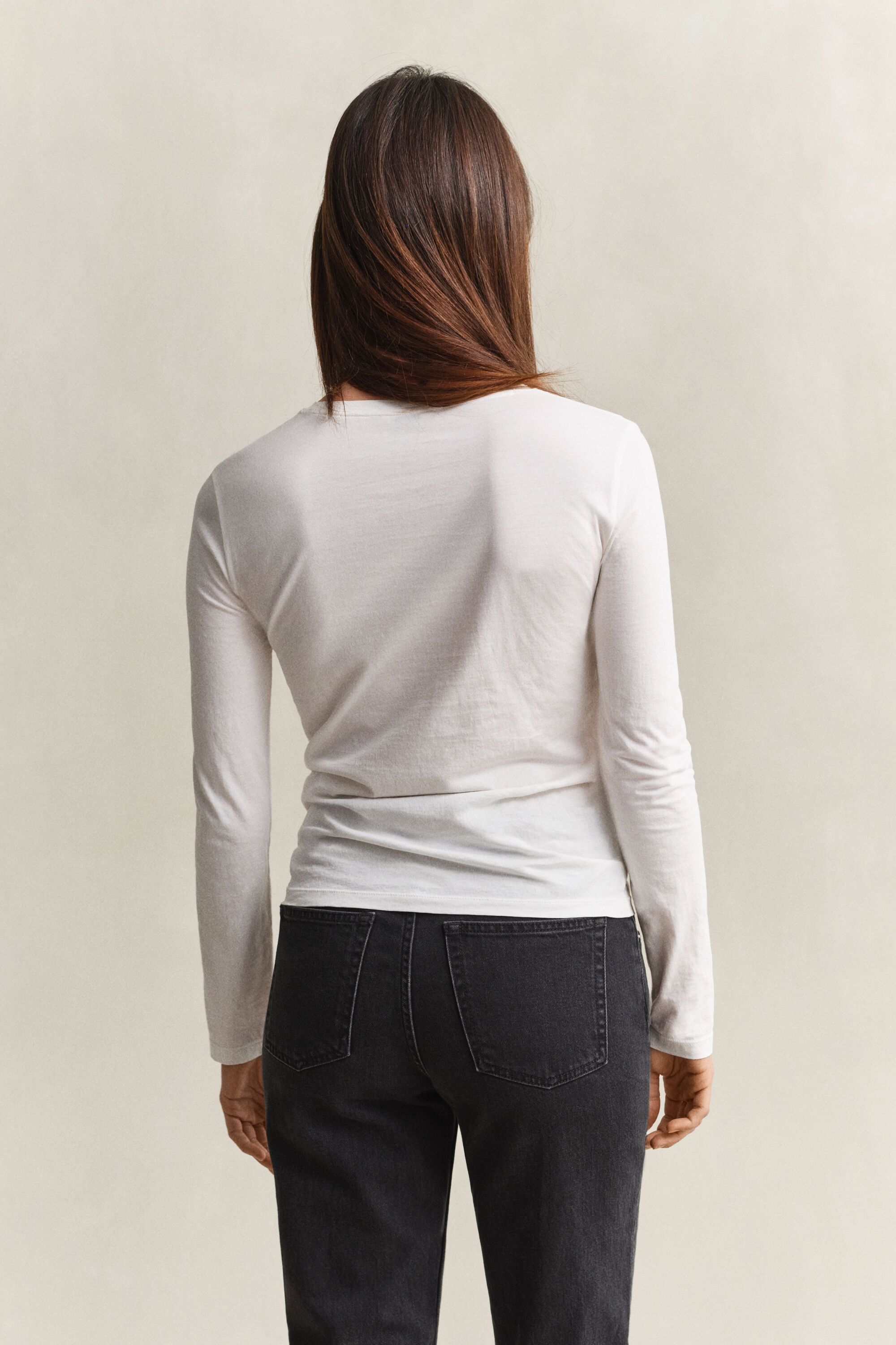 T-shirt a maniche lunghe in cotone leggero