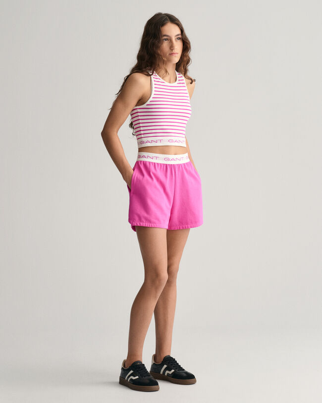 Pantaloncini di felpa in twill Teen Girls