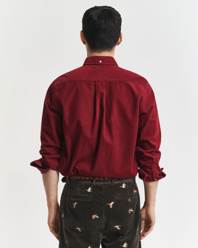 Camicia in velluto a coste regular fit