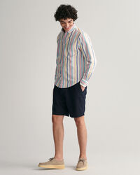 Pantaloncini con coulisse in lino