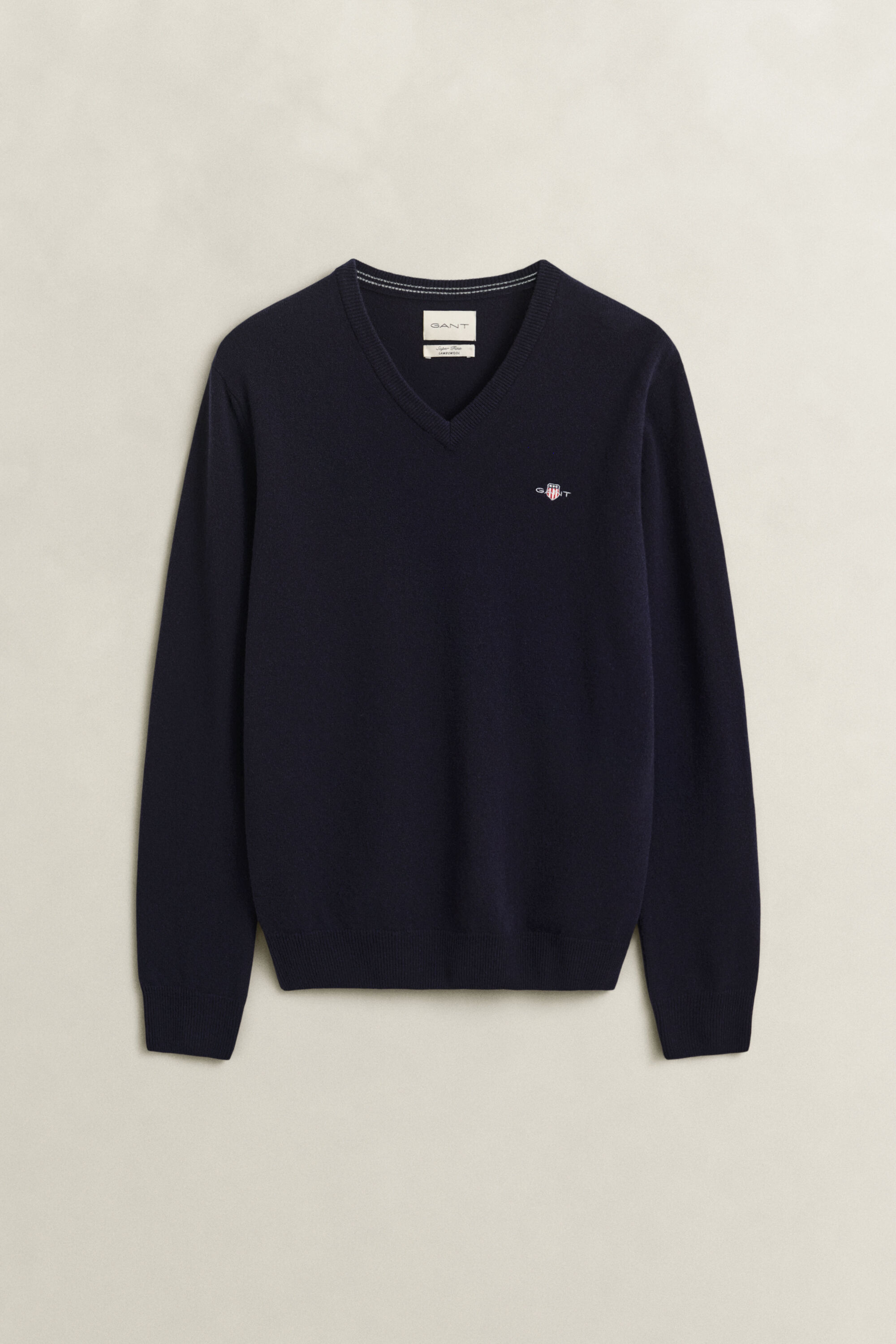 Maglia con scollo a V in lana d’agnello