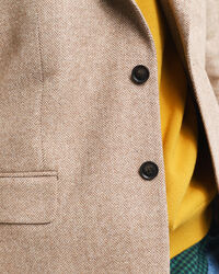 Blazer da abito con motivo a spina di pesce