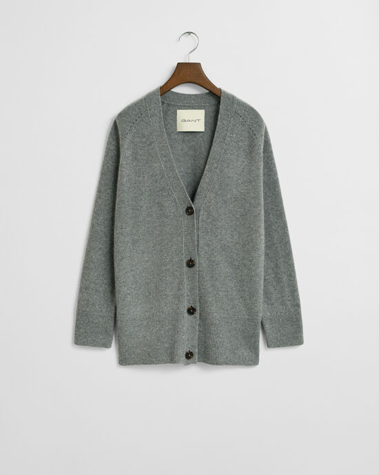 Cardigan in lana misto cashmere