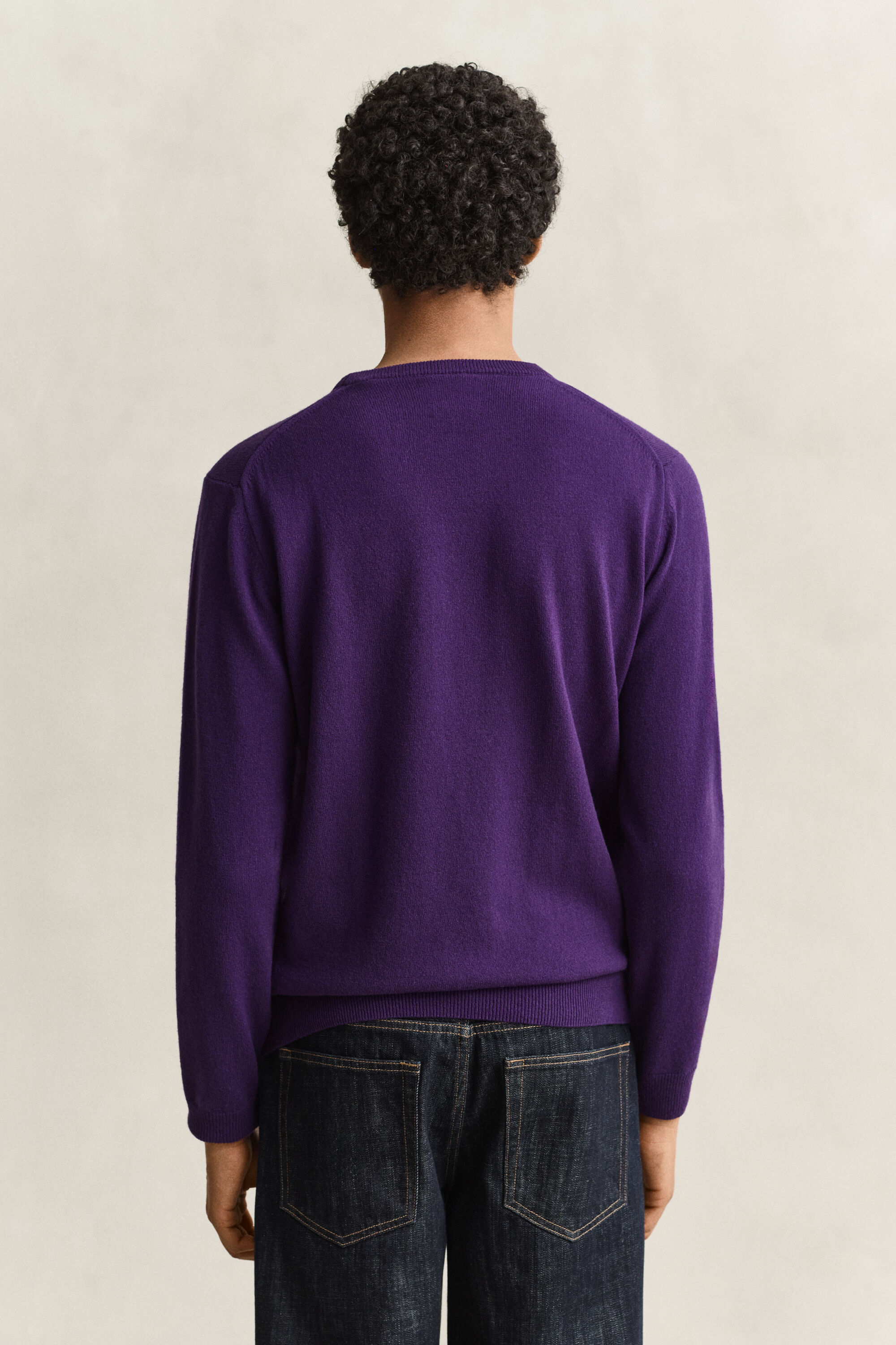Maglia girocollo in lana d’agnello